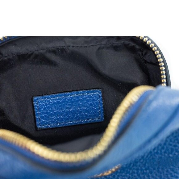 Versace Leather Medusa Navy Blue Crossbody Bag - Picture 5 of 6